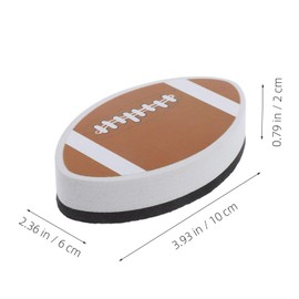 Operitacx Rugby Shaped Magnetic Dry Eraser for Whiteboards Lightweight Eva Sponge Wipe for Classroom and Office Use and Easy to Store for Cleaning
