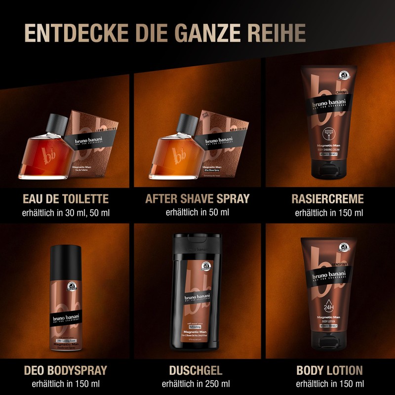 bruno banani Body Shaving Cream Magnetic Man 3-in-1 Shaving Cream