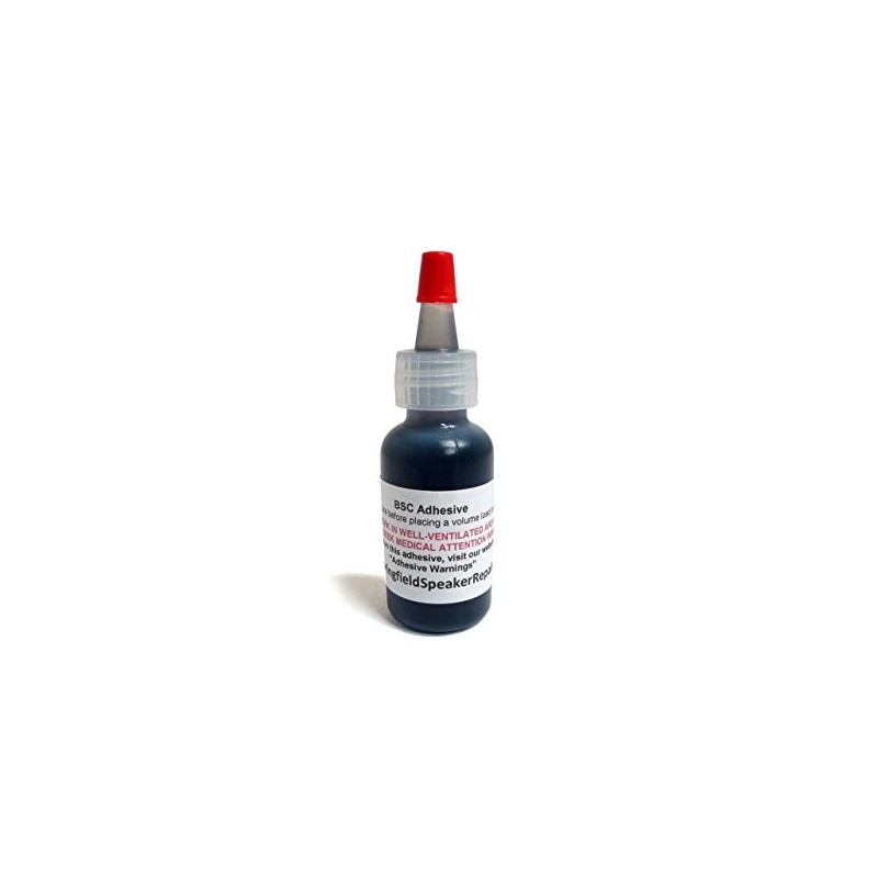 Pro-Grade Black Rubberized Speaker Repair Adhesive Glue (1/2 oz) -