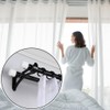 AHANDMAKER 4 Pcs Window Curtain Rod End Caps, Iron Curtain
