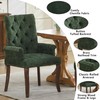 OIKIIWOO Chenille Tufted Dining Chairs with High Back,Neutral Fabric Upholstered