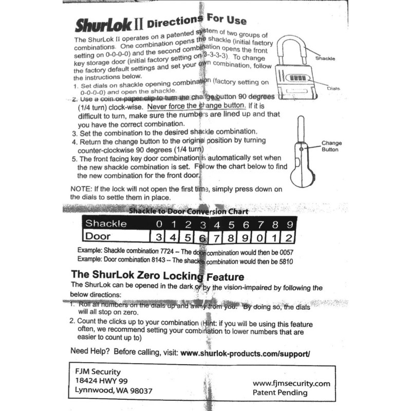 Shurlok NEW ShurLok SL600 Real Estate Lock Box - Key