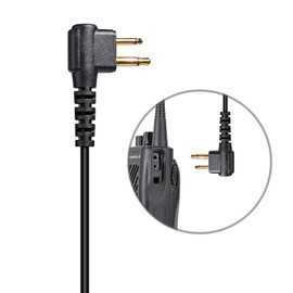 HYSHIKRA D Shell Earpiece Headset with Microphone Compatible with Motorola GP88 GP300 CP040 DP1400 Walkie Talkie