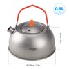 YaSao 600ml Titanium Tea Kettle for Boiling Water Coffee Tea