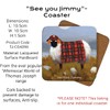 See Ewe Jimmy Coaster by Thomas Joseph - Funny Sheep