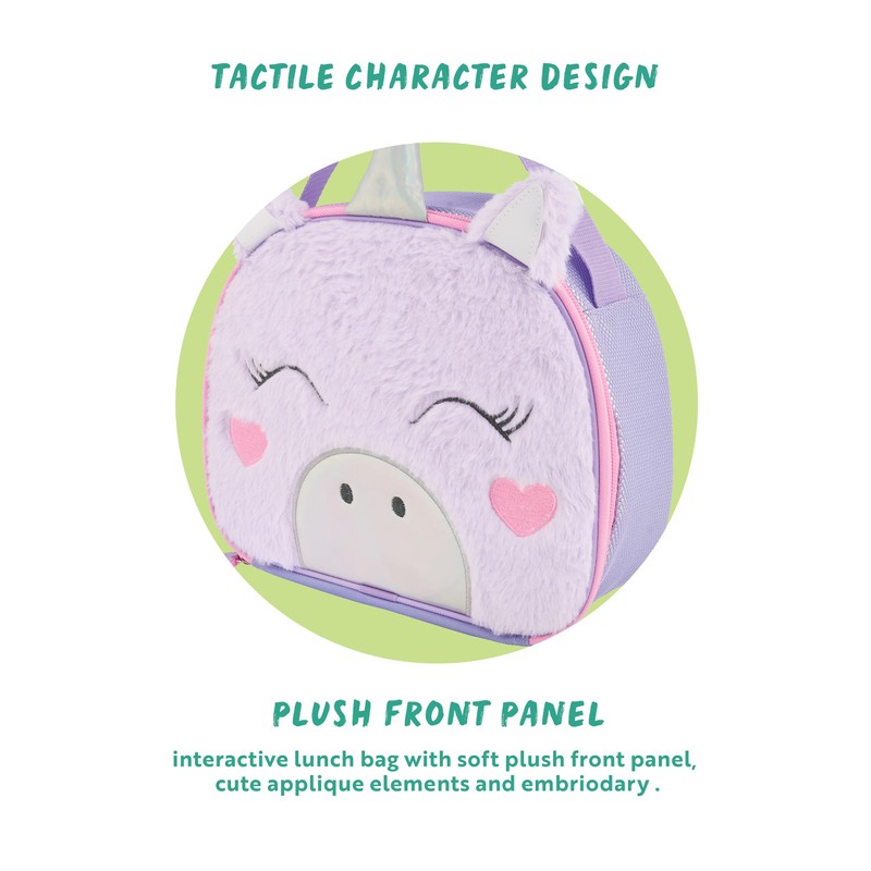 Polar Gear Sensory Lunch Bag with Wipe Clean Lining, Plush,