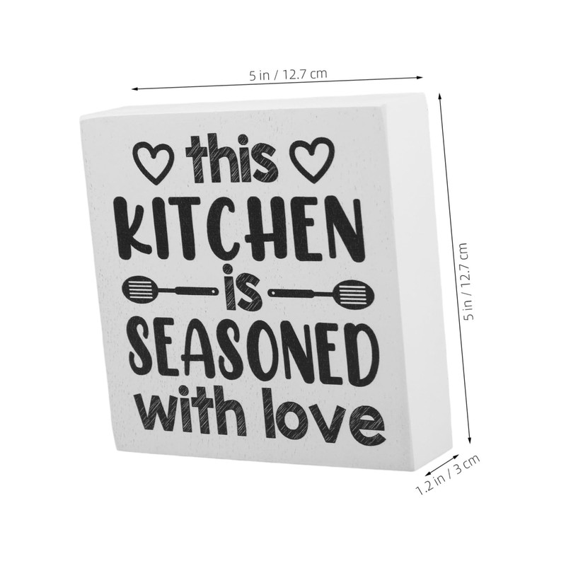 ULTECHNOVO Rustic Wooden Home Sign Tabletop Plaque Stylish Kitchen Decor