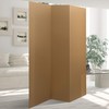 6 ft. Tall Brown Temporary Cardboard Folding Screen - 5