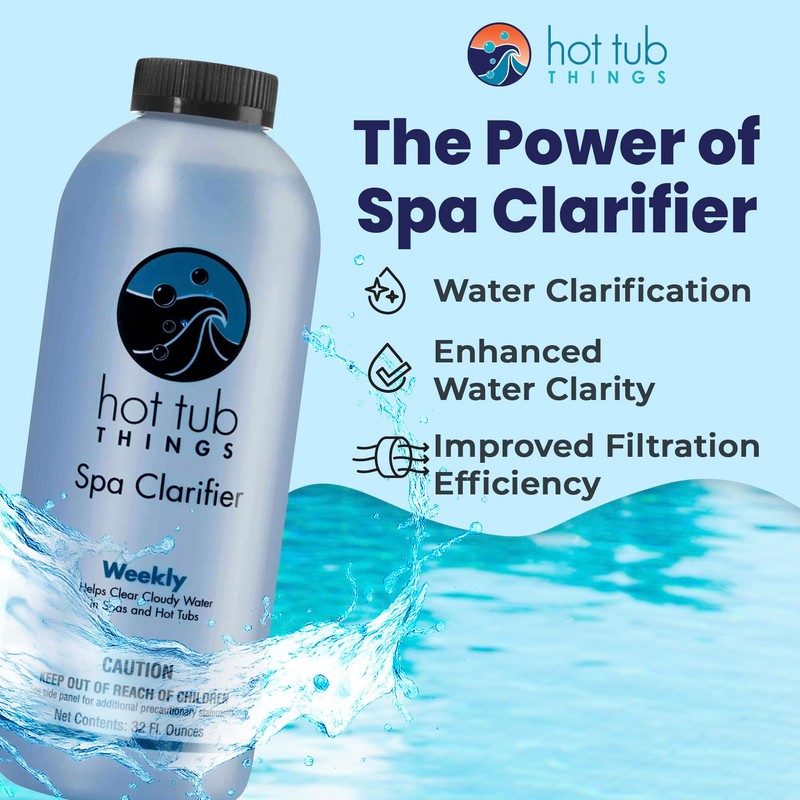 Hot Tub Things Spa Water Clarifier - Clears Cloudy Water,