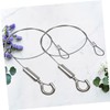 Operitacx 2pcs Wire Rope Hook Grow Light Chain Hanging Cable