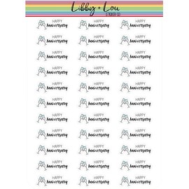Happy Anniversary Planner Stickers | Libby and Lou Sticker Co