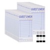 suituts 24 Pack Guest Check Book Board/Pads, Server Note Pads