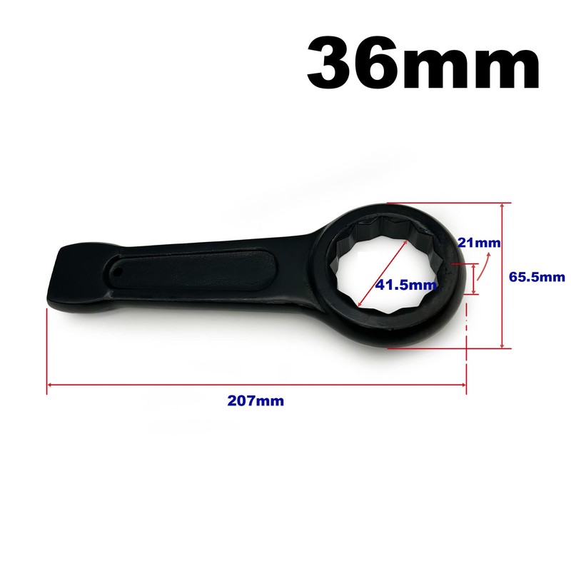 LEPEVNEY Slogging Box End Striking Ring Wrench Metric Slugging Flat