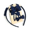 7 PIECE SCHOOL COLOURS Hair Bow Snap Clips SET ALICE