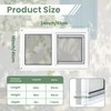NOTASA Vinyl Basement Window, Bathroom Sliding Window 24" x 16"