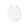 KOHLER Stonewood Quiet-Close Round Toilet Seat, Slow Close Design, Durable