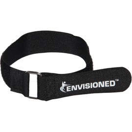 Premium Cinch Straps 2" x 20" with Stainless Steel Metal Ring (Buckle), Reusable Durable Hook and Loop, Multipurpose Securing Straps - 6 Pack Plus 2 Bonus 3/4" x 8" Straps