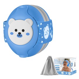 YomauiYee Baby Earmuffs-Infant Ear Protection for Babies 0-36 Months,Baby Headphones with Little Bear Design Noise Cancelling Headphones for Improves Sleep,Baby Travel Essentials for Airplane/Sleep