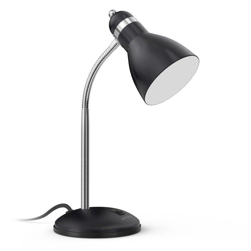 LEPOWER Metal Desk Lamp, Adjustable Goose Neck Table Lamp, Eye-Caring