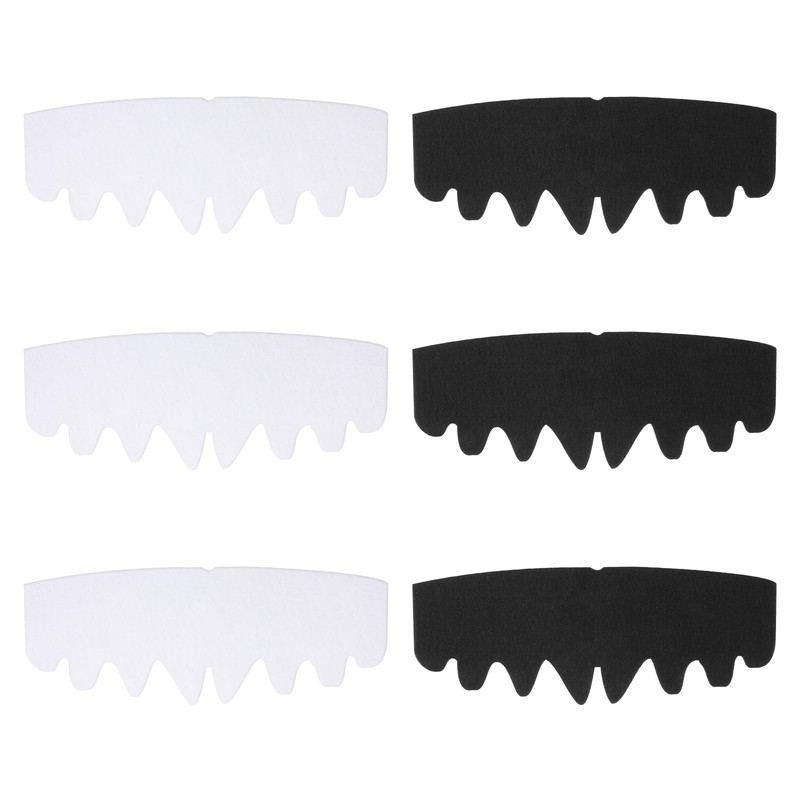 6 Pcs Black Baseball Caps Inserts Shapers, Flexible Washable Reusable