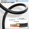 wecan 4 Pin Waterproof Cable Connector Kit 20AWG 28cm Male/Female
