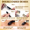Prreal Eyeshadow Stick,Dual End Shimmer Eyeshadow Stick,Pearl Eyeshadow Pencil Crayon,Waterproof