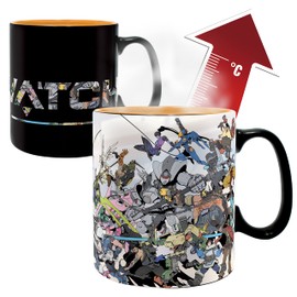 ABYSTYLE - OVERWATCH Heros Thermo-Reactive Mug Large Container