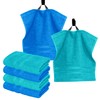 Lashuma Small Guest Towels Green 30 x 30 cm 6-Piece