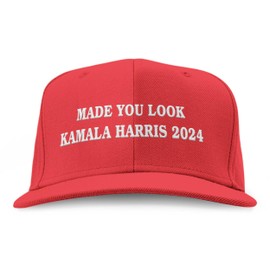 Function - Made You Look Kamala Harris 2024 Red Snapback Hat Election Vote USA America