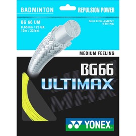 YONEX BG-66 Ultimax Badminton String - 10m Set, Colors- Yellow