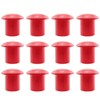 JCBIZ 12pcs Plastic Reinforced Protective Cap Orange Safety Mushroom Survey