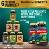 2 Packs Moringa Capsules, 4 Months Supply with Turmeric, Ashwagandha,