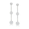 Ross-Simons 2.00 ct. t.w. Bezel-Set CZ Linear Drop Earrings in