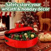 2 Pack 30" Wreath Storage Bags, Heavy Duty Christmas Wreath