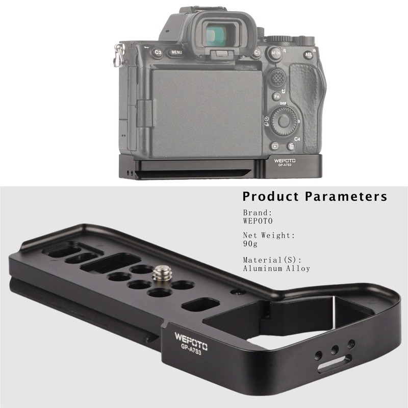 WEPOTO Camera Grip for Sony Alpha 7S III / A7S
