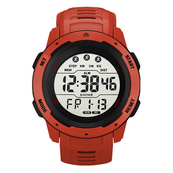 TOPINCN Digital Sports Watch, WR50M Waterproof Outdoor Luminous Multifunction Running