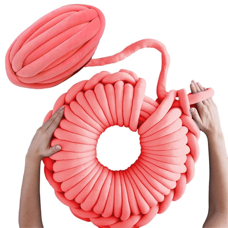 Chunky Yarn | Big Twist Tubular Yarns for Knitting,Extra Thick