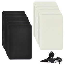 Amexo Pack of 12 Rubber Soles for Sticking, Non-Slip Stickers, Shoes Pads, Shoe Soles, Protectors for Soles, Noise Reduction, Non-Slip Shoe Soles, Repair Kit for All Sizes, Can be Cut to Size