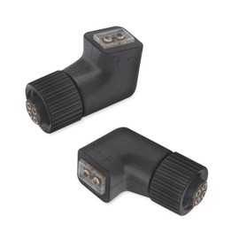 okcsc JH-2Pin-P Conversion Connector Connector Kit for Astell & Kern, JH Audio 4Pin Series Male to 2Pin Connector (Female) Fits Layla AION, Rosie, Layla and More (2 Pack) Black