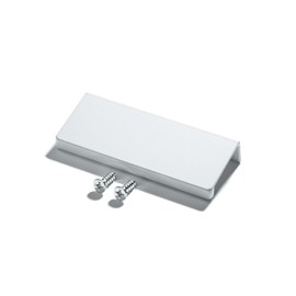 MATOOYA Finger Pulls for Cabinets Drawers - Aluminum Alloy Concealed Handle for Home Kitchen Door Dresser, Easy Installation (4, White, 80mm/3.15inch)