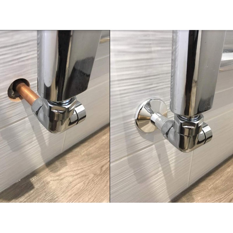 Talon Snappit Radiator Pipe Covers & Collars 200mm Chrome ACSNC/K2