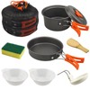Camping Cooking Set,7Pcs Camping Pan Set for Backpack Cookware Pot
