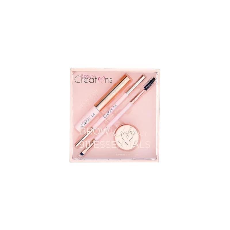 Kit de cejas essentials Dark Brow Beauty Creations 4 piezas