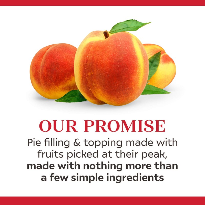 Duncan Hines Wilderness Simply Pie Filling & Topping, Peach, 21