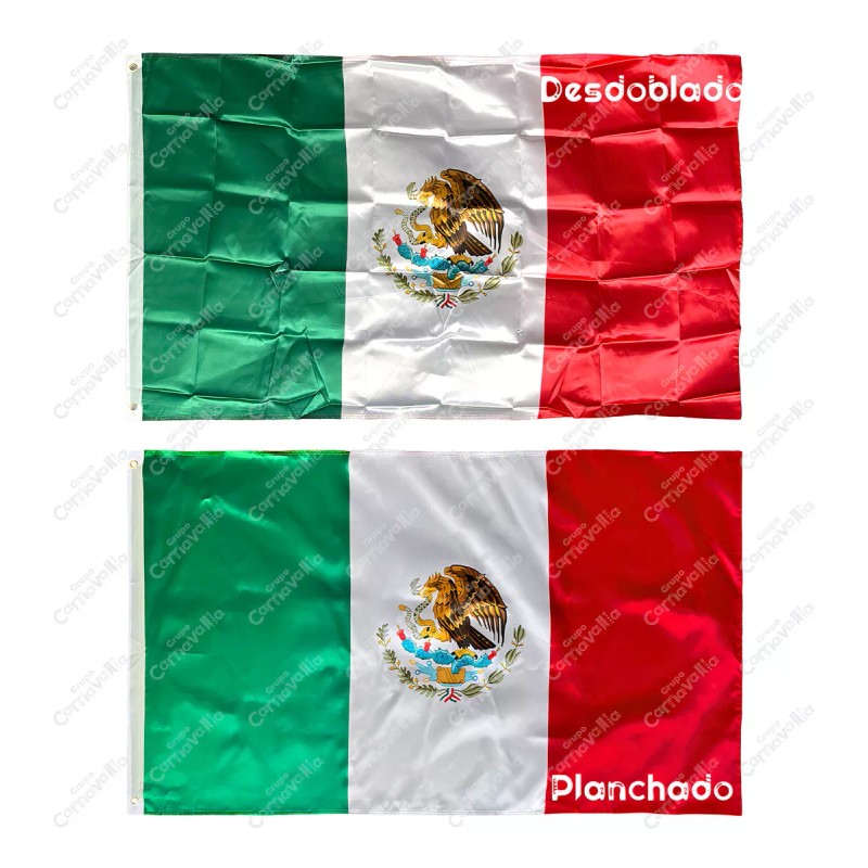 Bandera Grupo Carnavallia México Viva México Fiestas Patrias 150x90cm Satinada