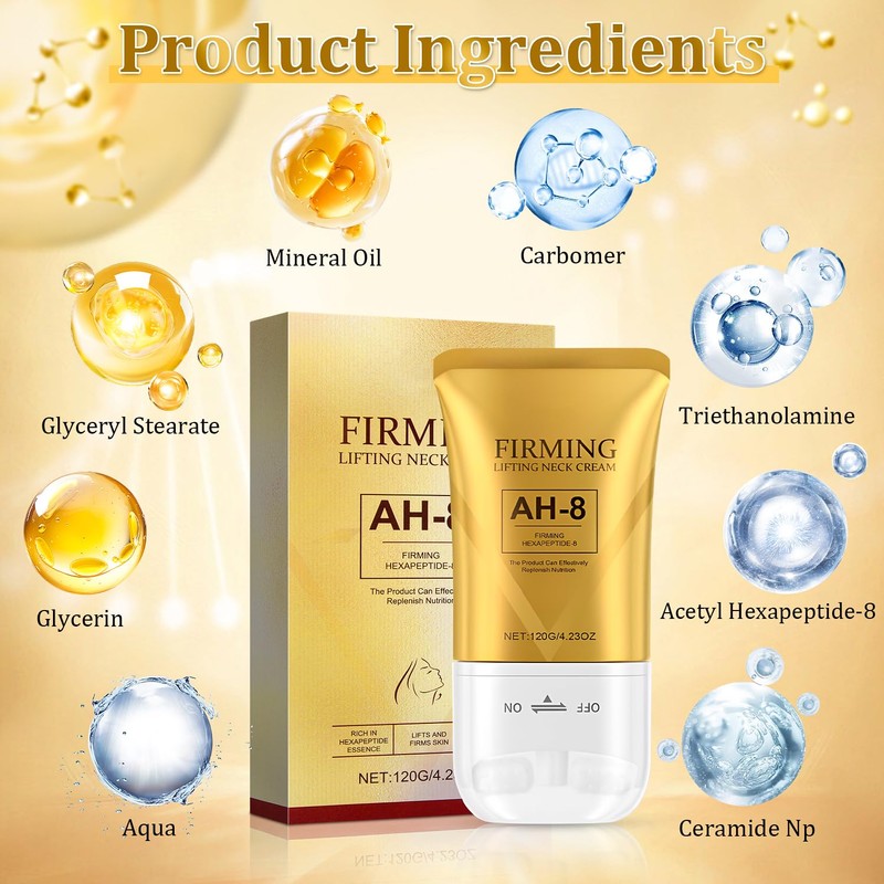 Ah-8 Firming Neck Cream, neck firming cream, Tighten And Lift