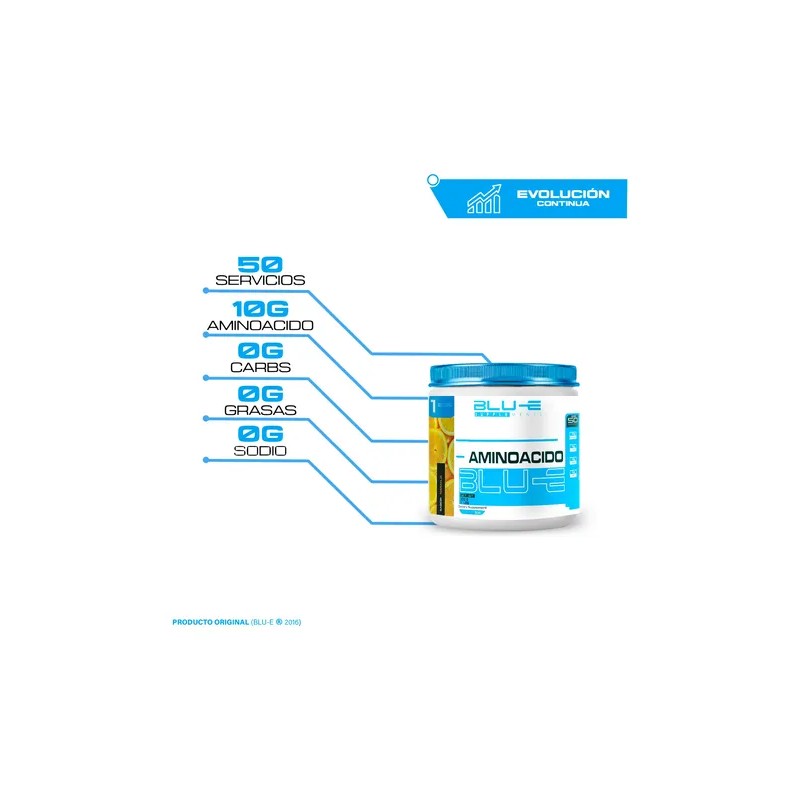 Aminoacidos Bccaas Glutamina Blu-e 500g Varios Sabores