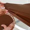 vctops 100% Waterproof Pu Leather Round Table Cloth Cover, Oil