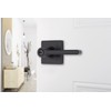 BRINKS – Contemporary Keyed Entry Door Lever, Matte Black -