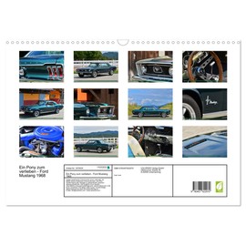 Ein Pony zum verlieben - Ford Mustang 1968 (Wandkalender 2026 DIN A3 quer), CALVENDO Monatskalender